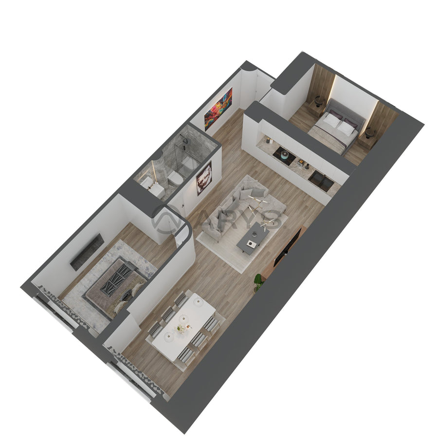 Apartamento T1 + 1